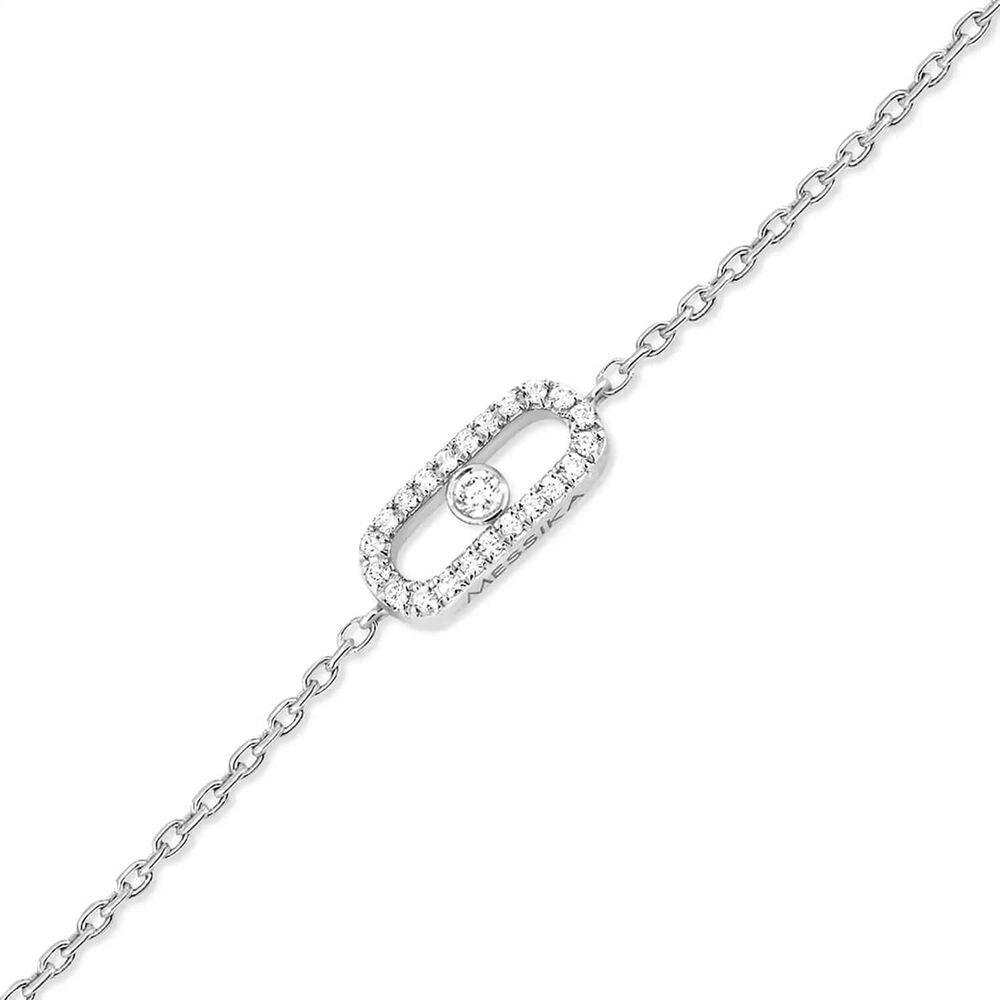 Messika Care(s) 0.07ct Diamond White Gold Bracelet image number 1