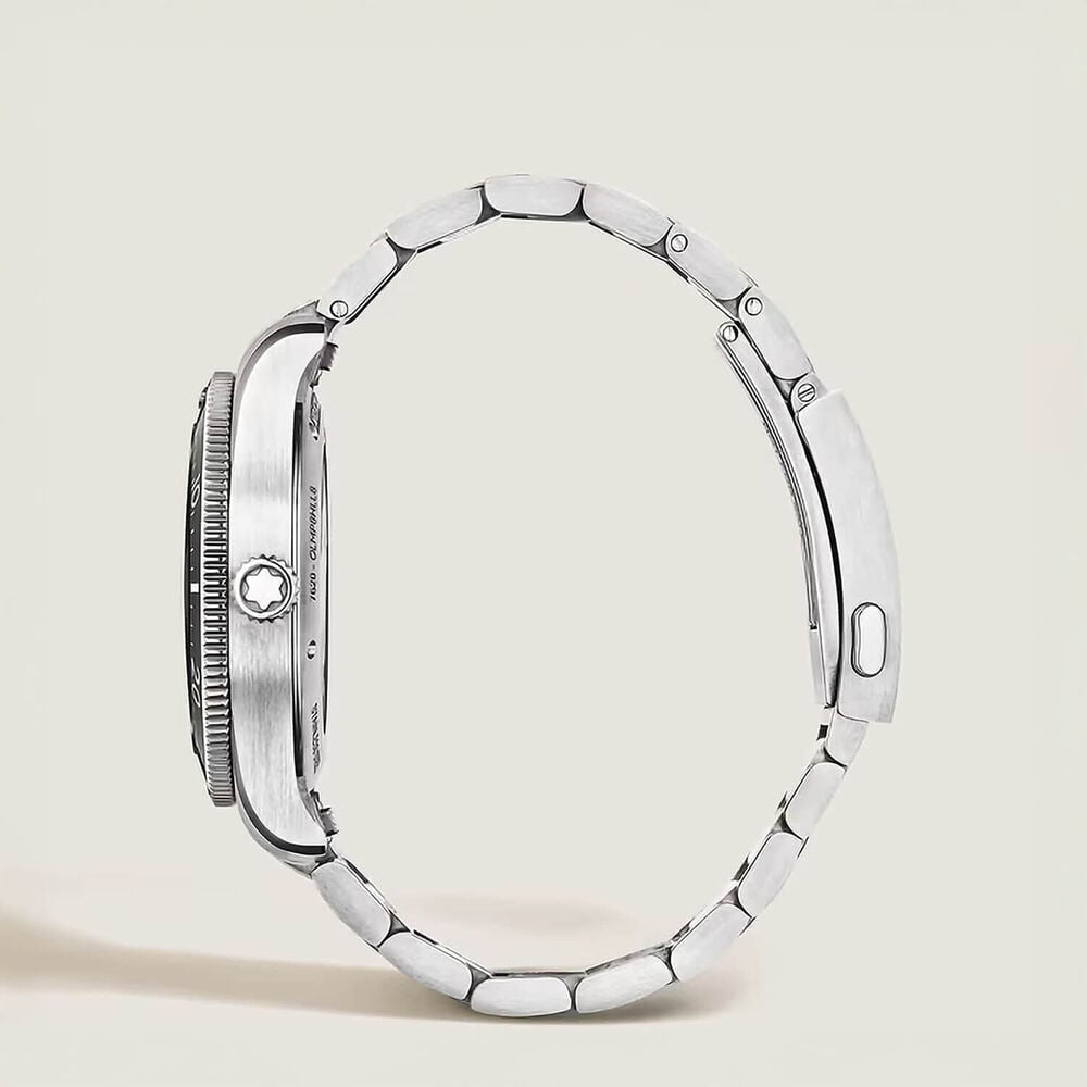 Montblanc Iced Sea 38mm Black Dial Stainless Steel Bracelet Watch