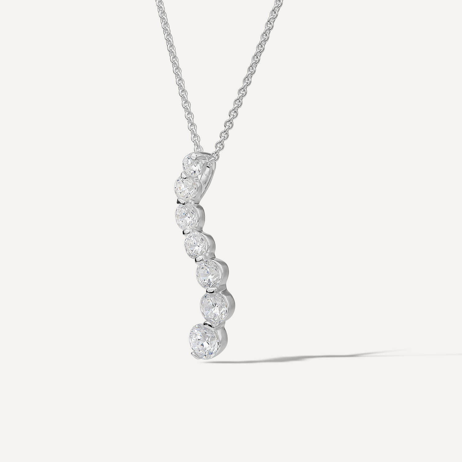 Journey necklace cubic zirconia sale