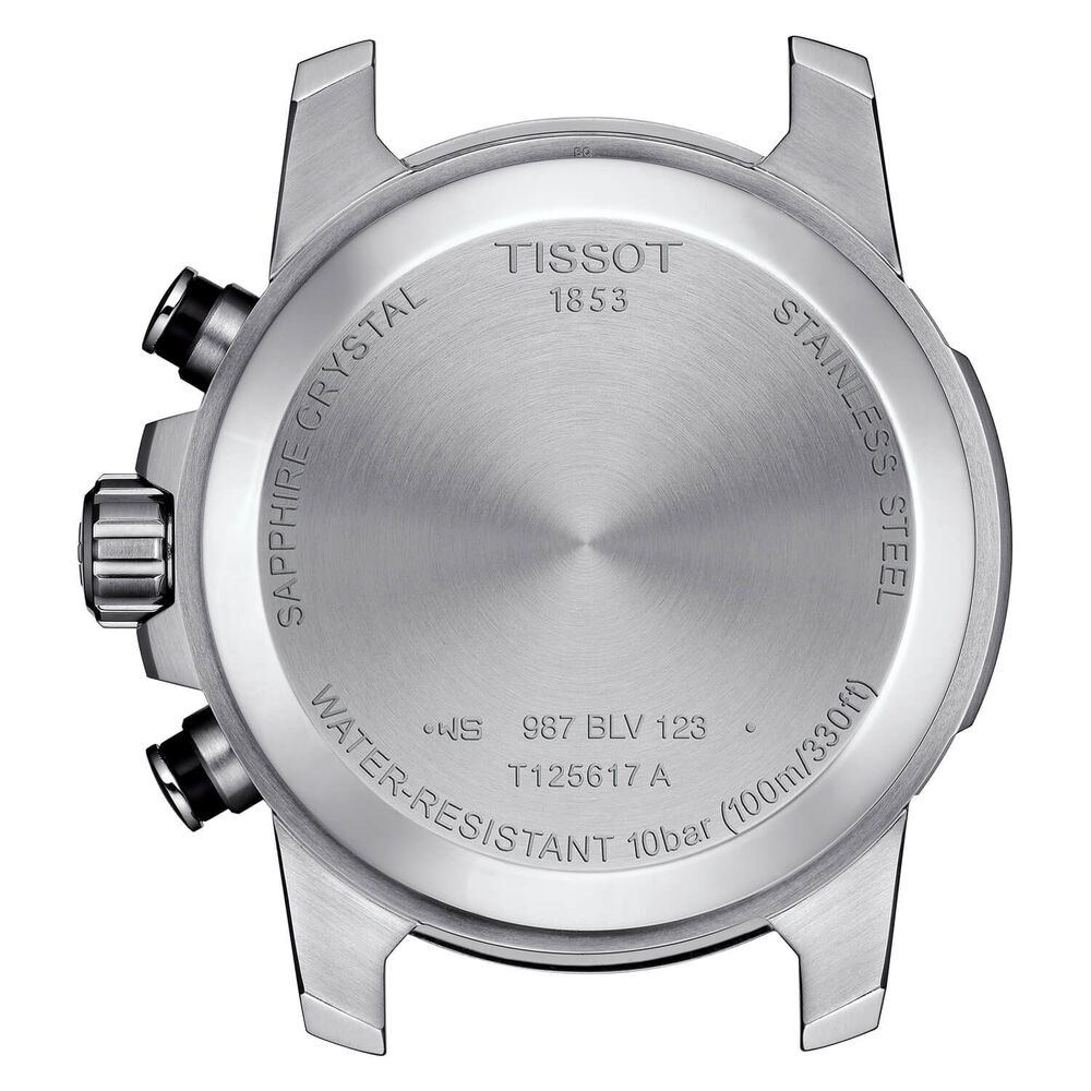 Tissot Supersport Chrono 45mm Black Dial Chronograph Steel Bracelet Watch
