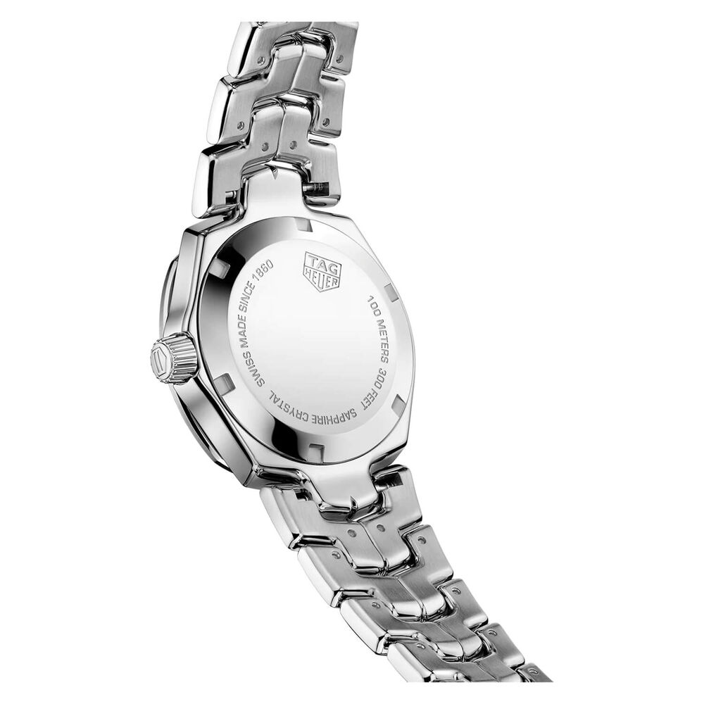 TAG Heuer Link Date 32mm MOP Dial Diamond Dot Steel Bracelet Watch image number 1