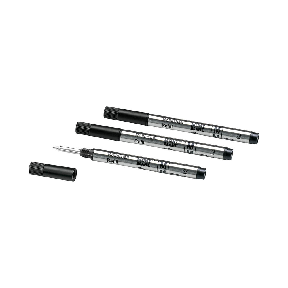 Montblanc Mystery Black Three Rollerball Small Medium Refills image number 1
