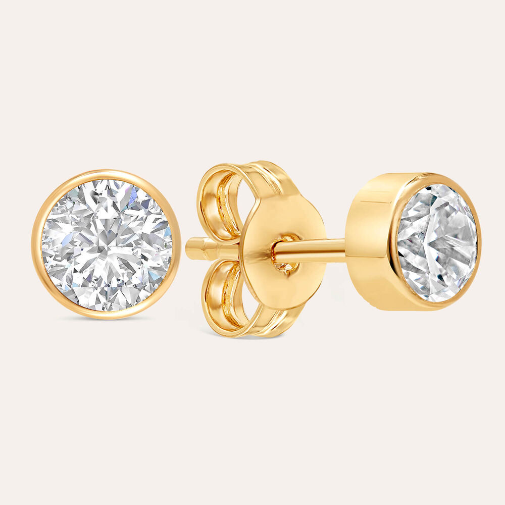 9ct Gold Cubic Zirconia Stud Earrings