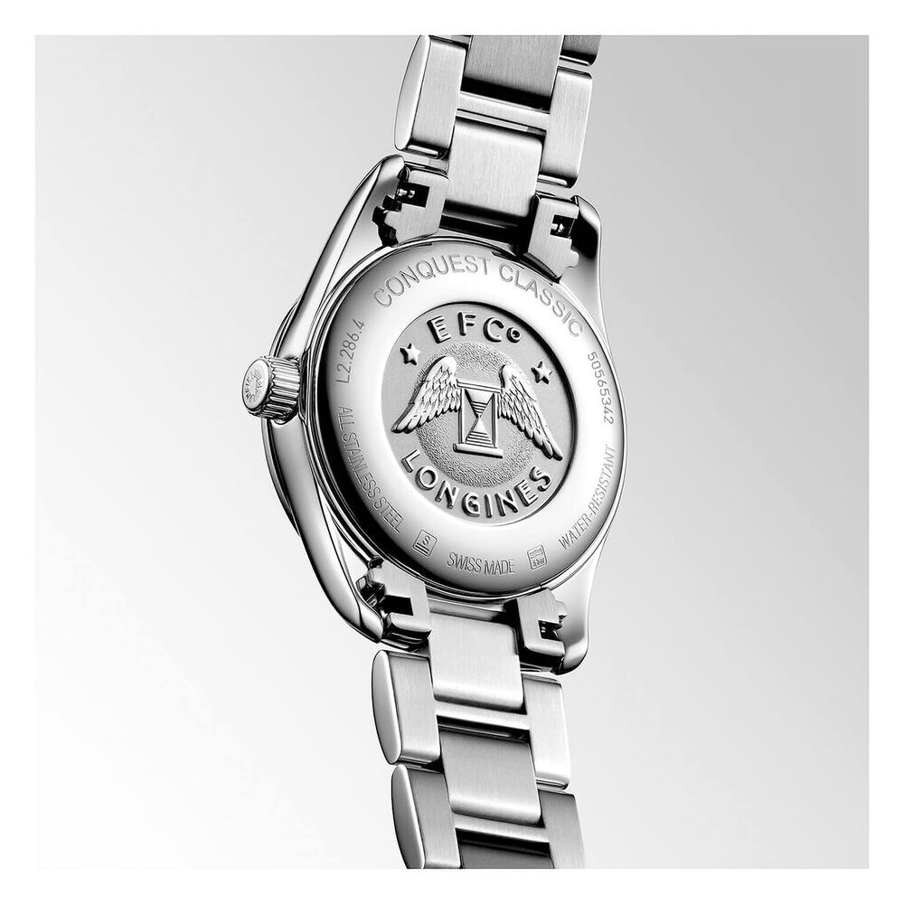 Longines Performance Conquest Classic 30mm Silver Dial Steel Bracelet Watch image number 6