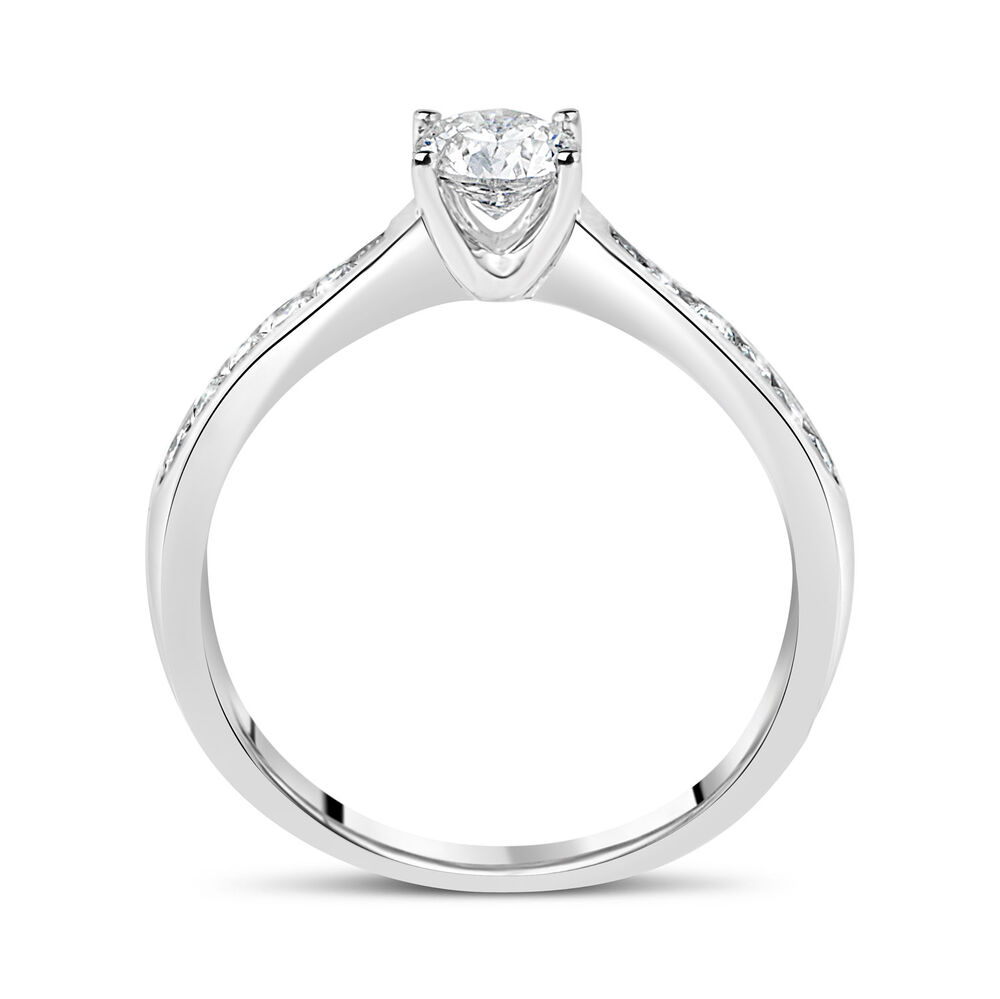 Ladies 18ct White Gold Solitaire Engagement Ring image number 2