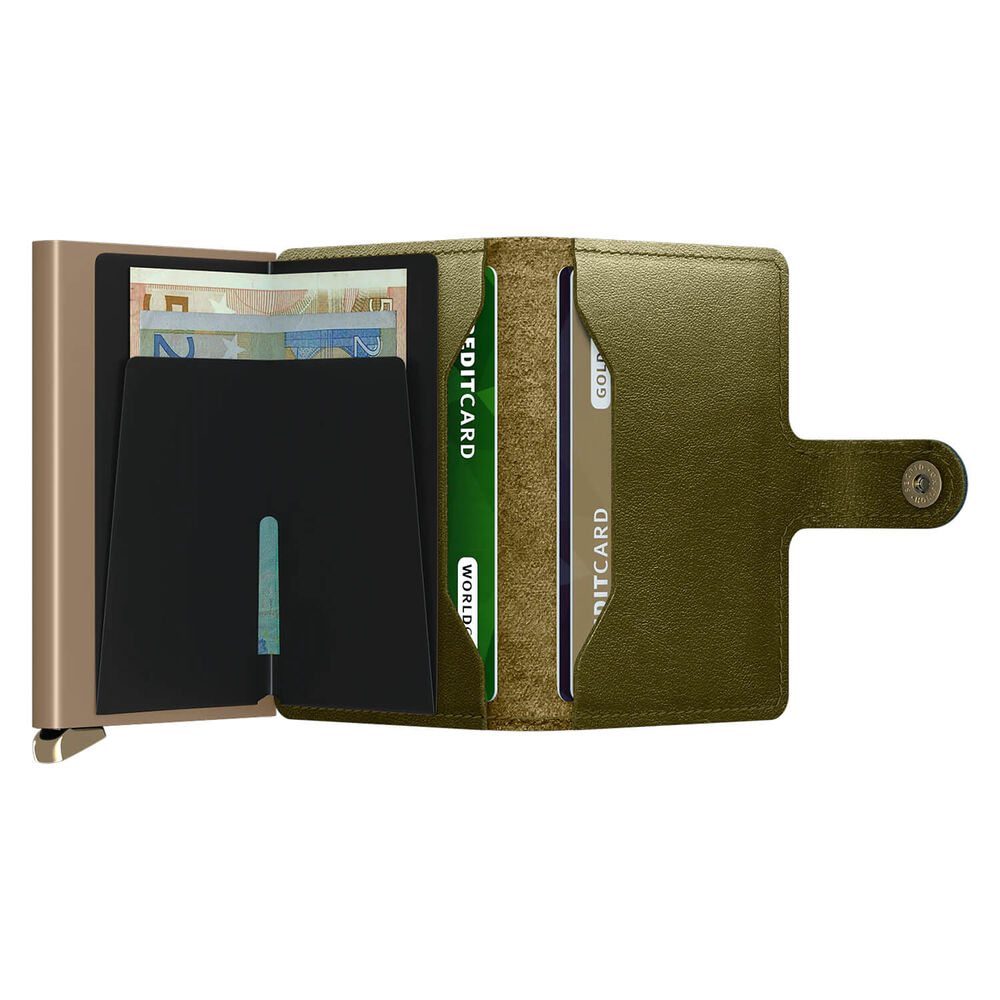 Secrid Dusk Olive Green Vegetable Tanned Miniwallet image number 3
