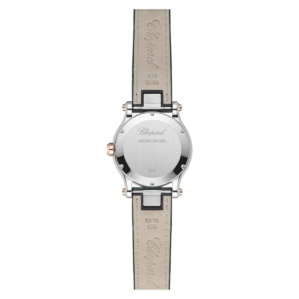 Chopard Happy Sport Quartz 36mm Ethical Rose Gold Diamond Watch image number 1