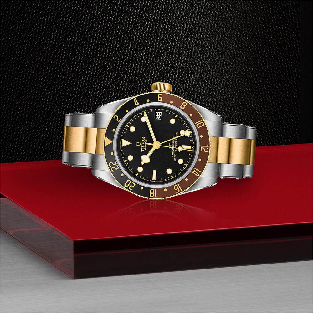Tudor Black Bay GMT 41mm Automatic Steel Case Black Dial PVD Bracelet Watch image number 2