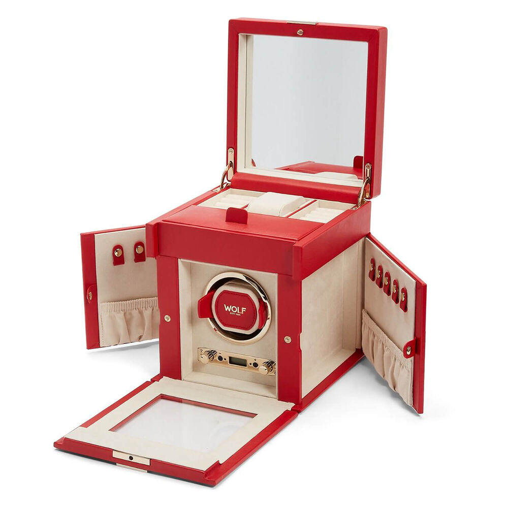 WOLF PALERMO Single Red Watch Winder image number 1