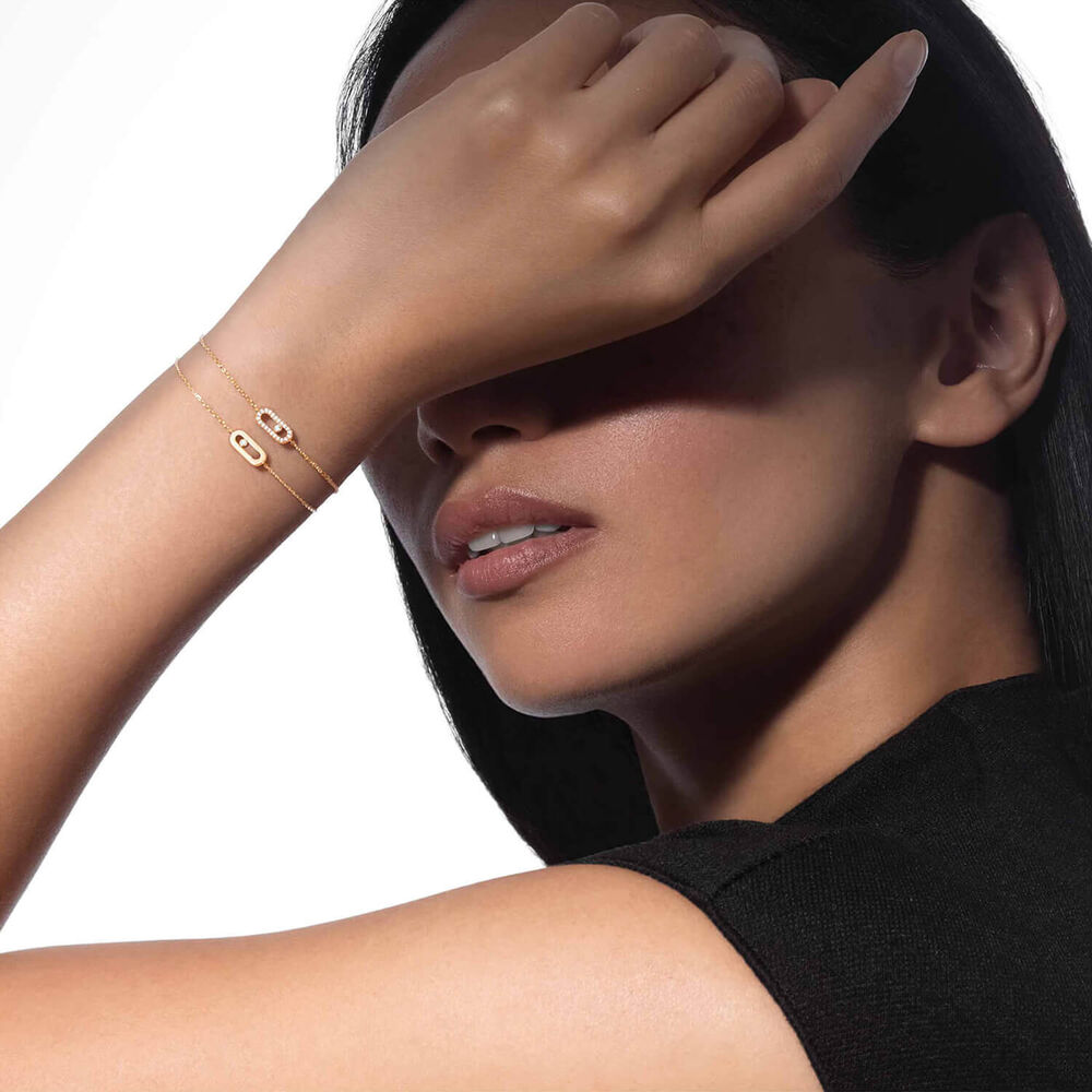 Messika Care(s) 0.07ct Diamond Yellow Gold Bracelet image number 2
