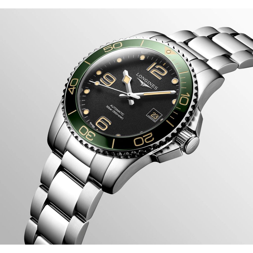 Longines Hydroconquest 41mm Black Dial Stainless Steel & Ceramic Case Mens Watch image number 4