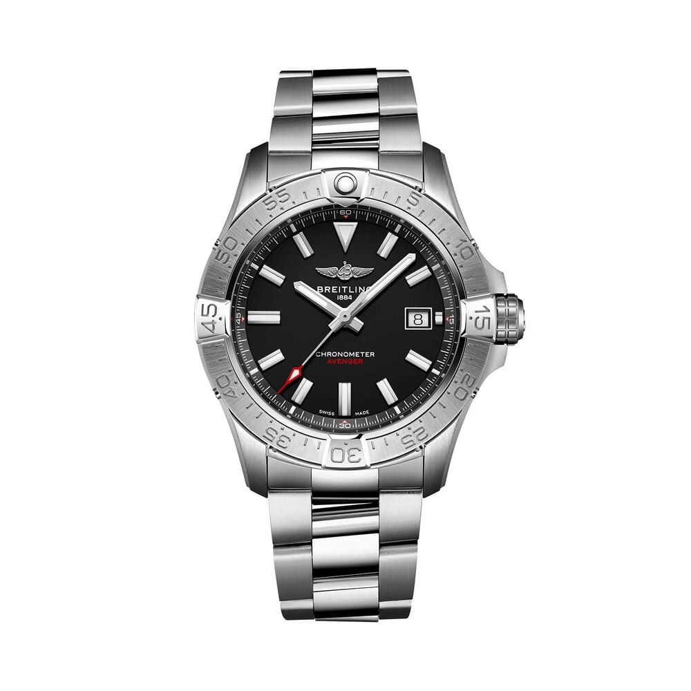 Breitling Avenger Automatic Wings Capsule 42mm Black Dial Stainless Steel Bracelet Watch