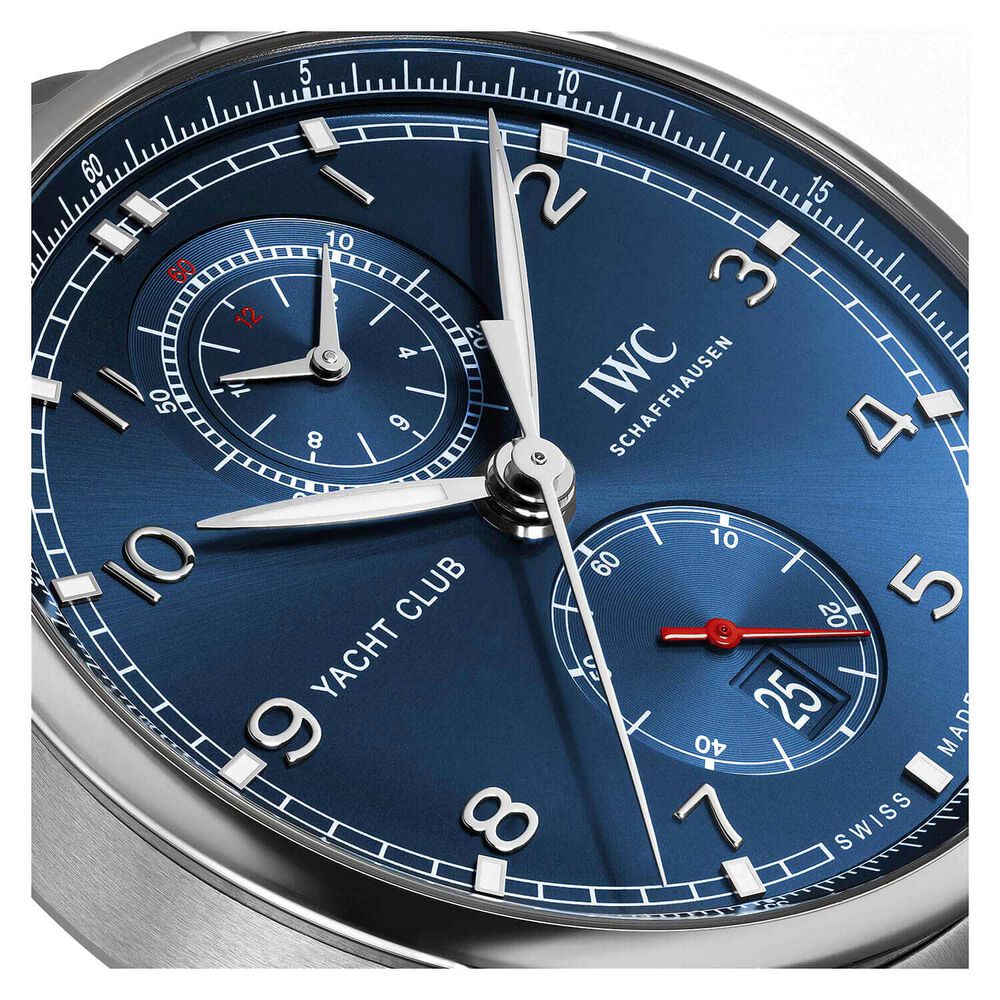 IWC Schaffhausen Portugieser Yacht Club Chronograph Blue Dial Bracelet Watch image number 3