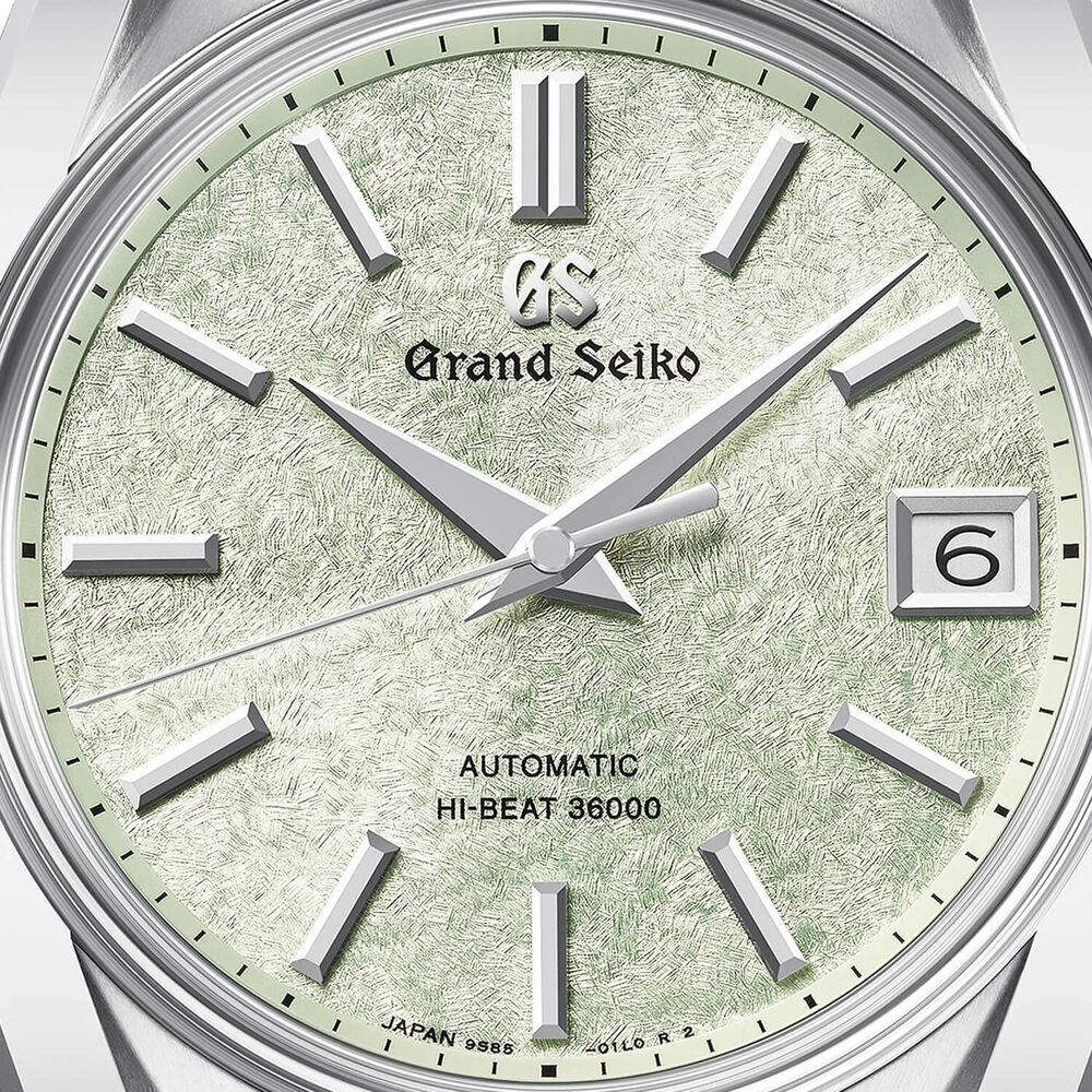 Grand Seiko 'Sakura-Wakaba' 62GS Hi-Beat 38mm Green Dial Bracelet Watch