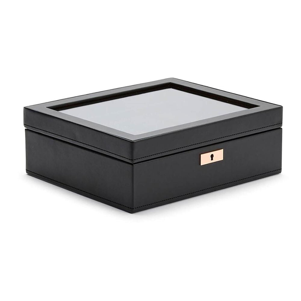 WOLF Axis 8 Pc Copper Plated Finish Vegan Leather Watch Box