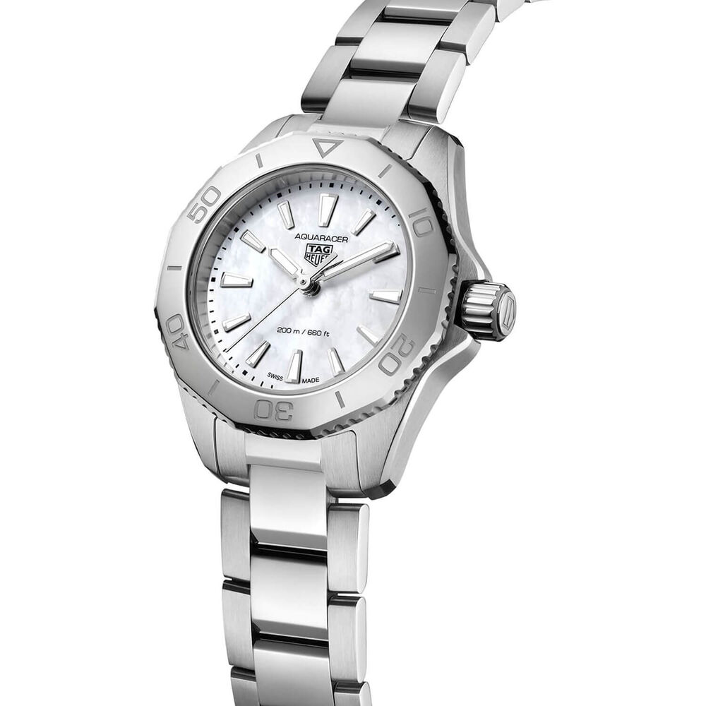 TAG Heuer Aquaracer Professional 200 30mm MOP Dial Stainless Steel Bracelet Watch image number 2