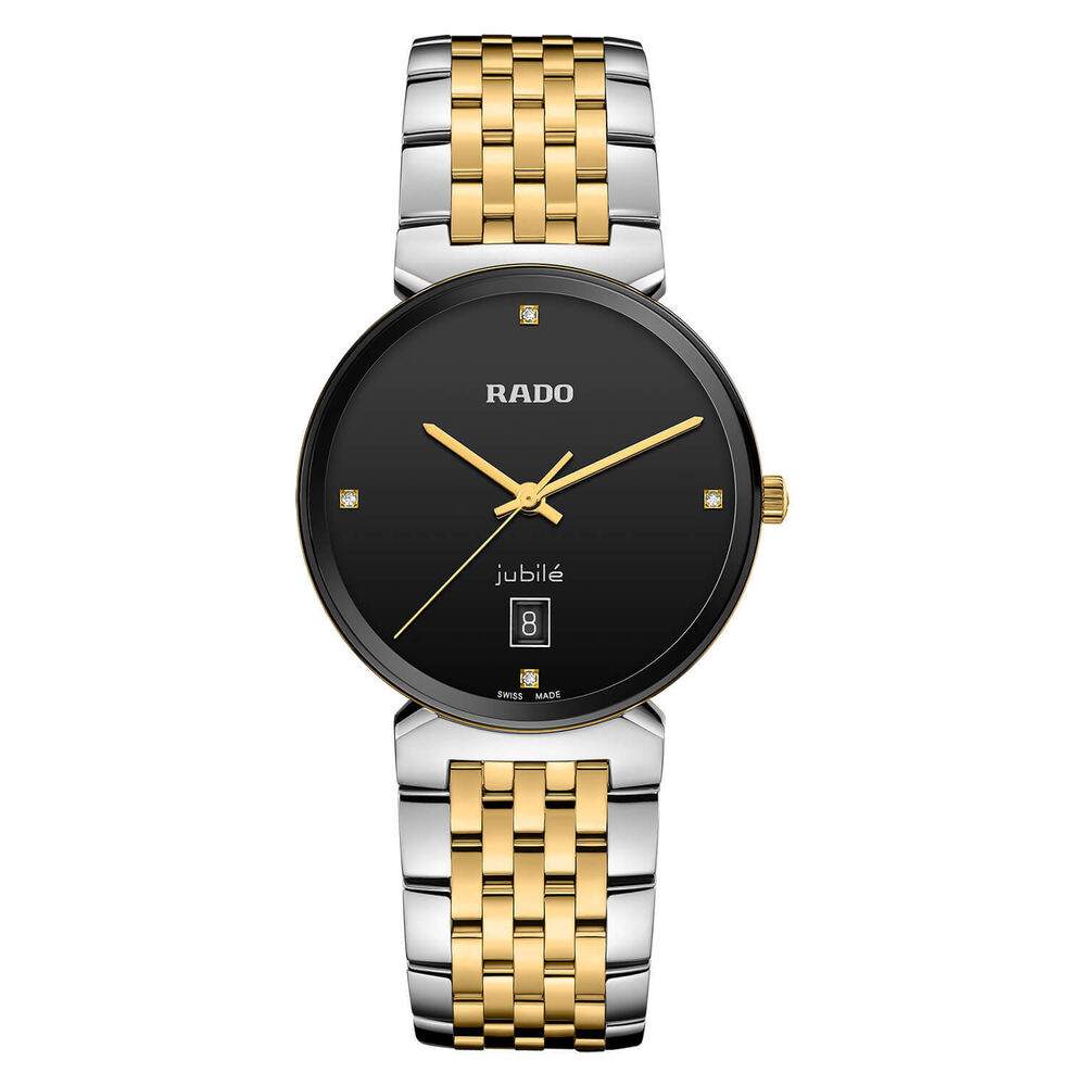 Rado Florence 38MM Dial Diamond Dot Steel And Yellow Gold Case Bracelet Watch