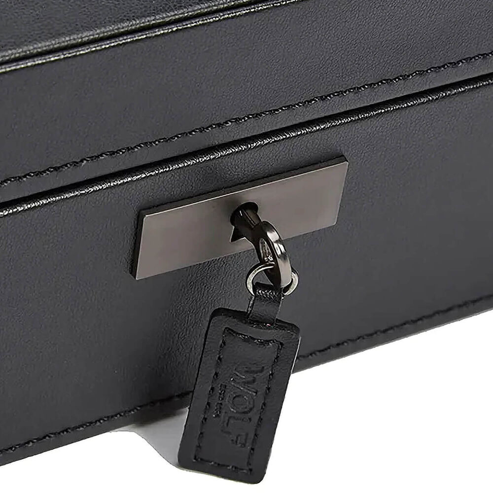 WOLF Axis 10 Pc Powder Coat Finish Vegan Leather Watch Box