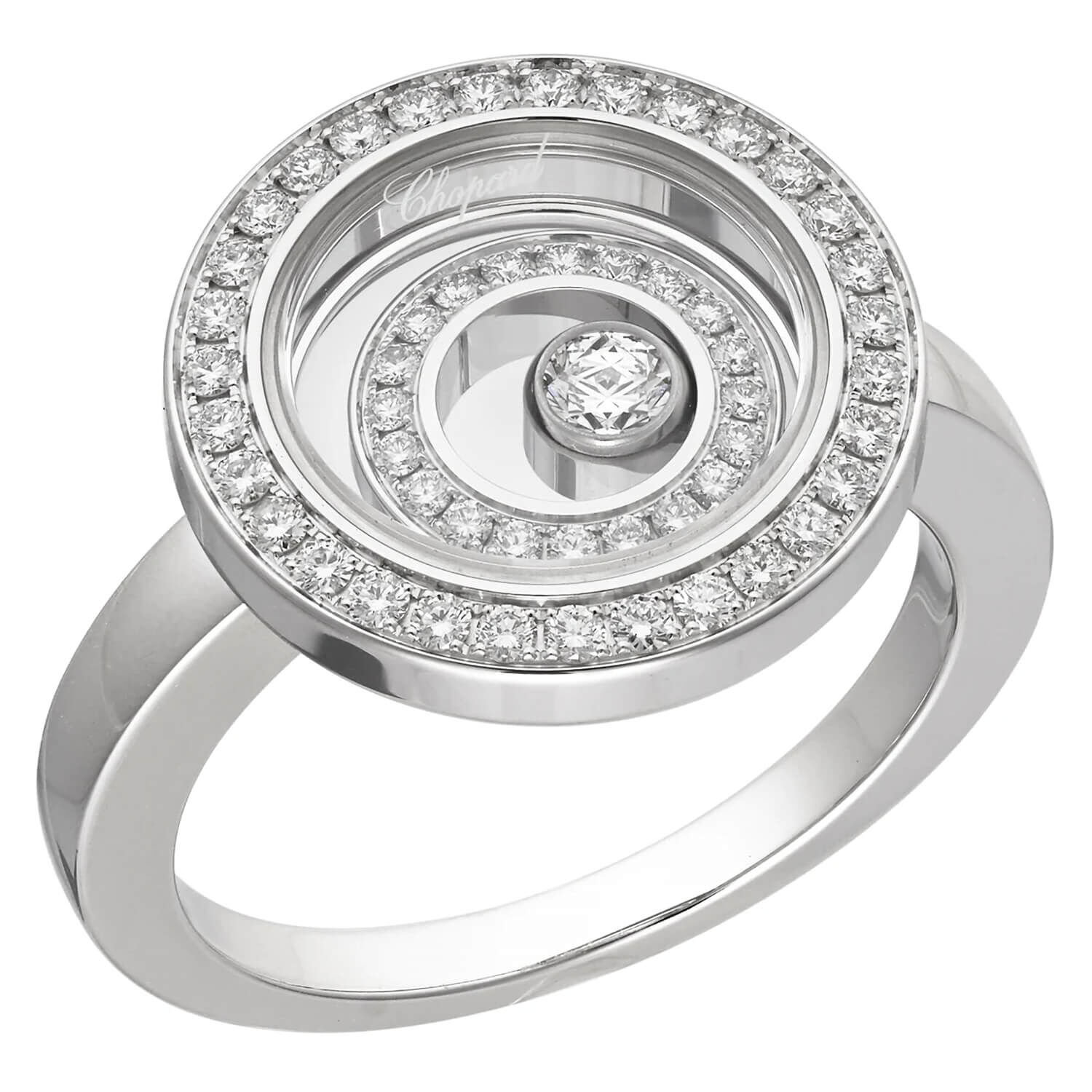 Chopard Happy Spirit White Gold 0.38ct Diamond Ring