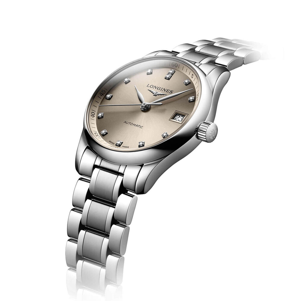 Longines Master Collection 34mm Beige Dial Bracelet Watch image number 2