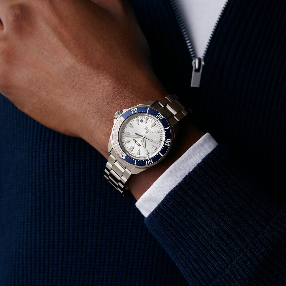 Seiko 145th Anniversary Prospex Diver's 'Samurai' Limited Edition Silvertone Watch