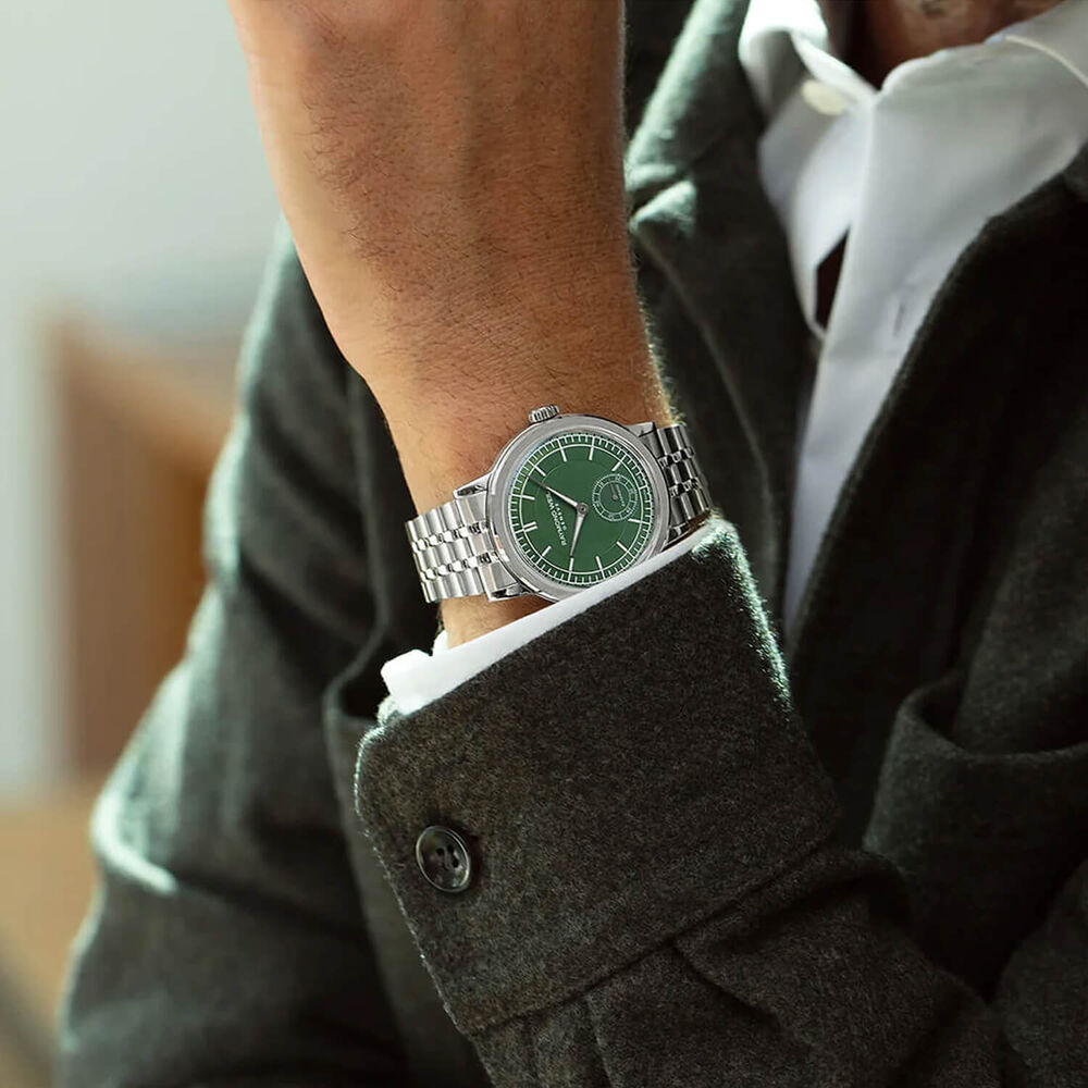Raymond Weil Millesime 39.5mm Green Dial Stainless Steel Bracelet Watch image number 4
