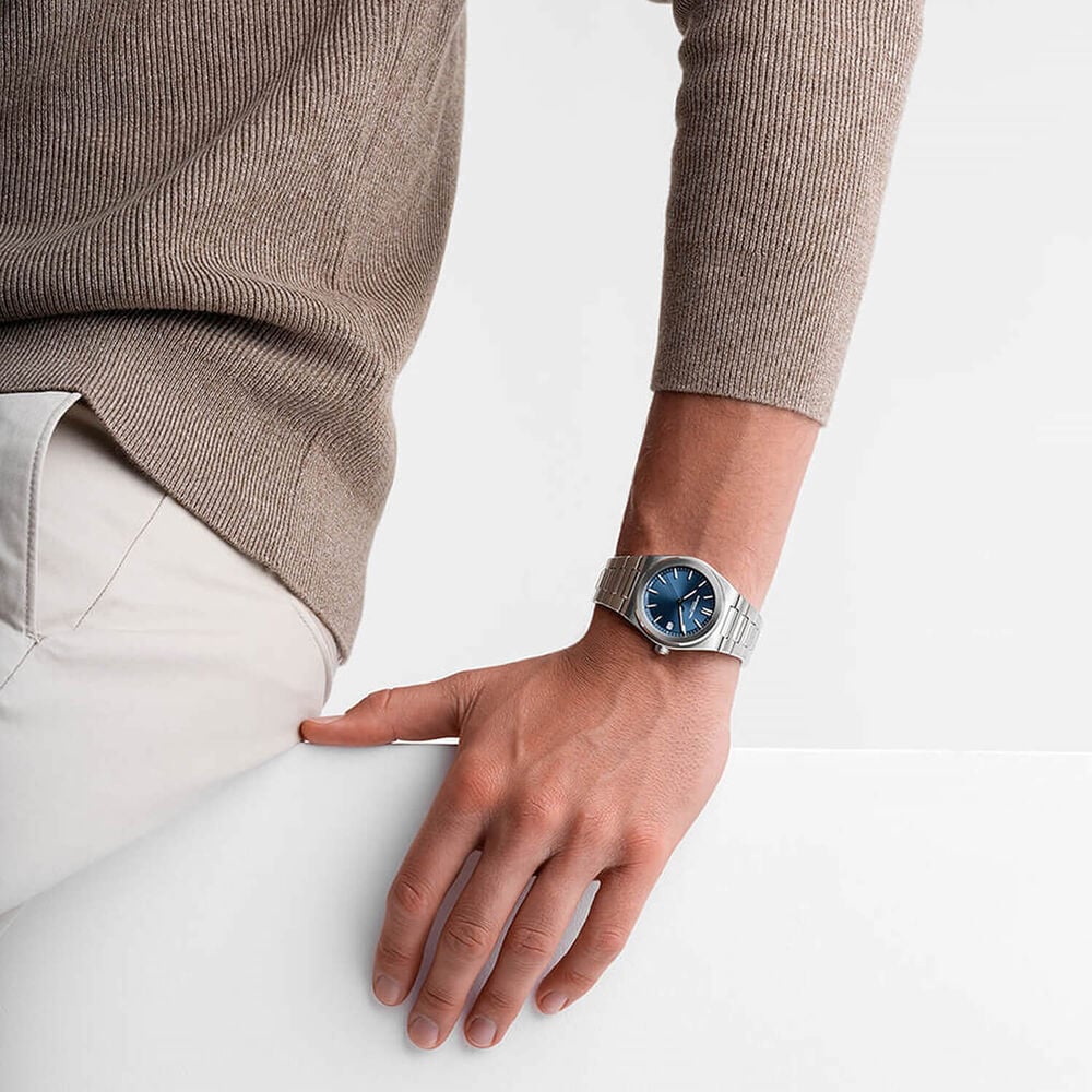 Raymond Weil A.R.T. 38mm Blue Dial Steel Bracelet Watch