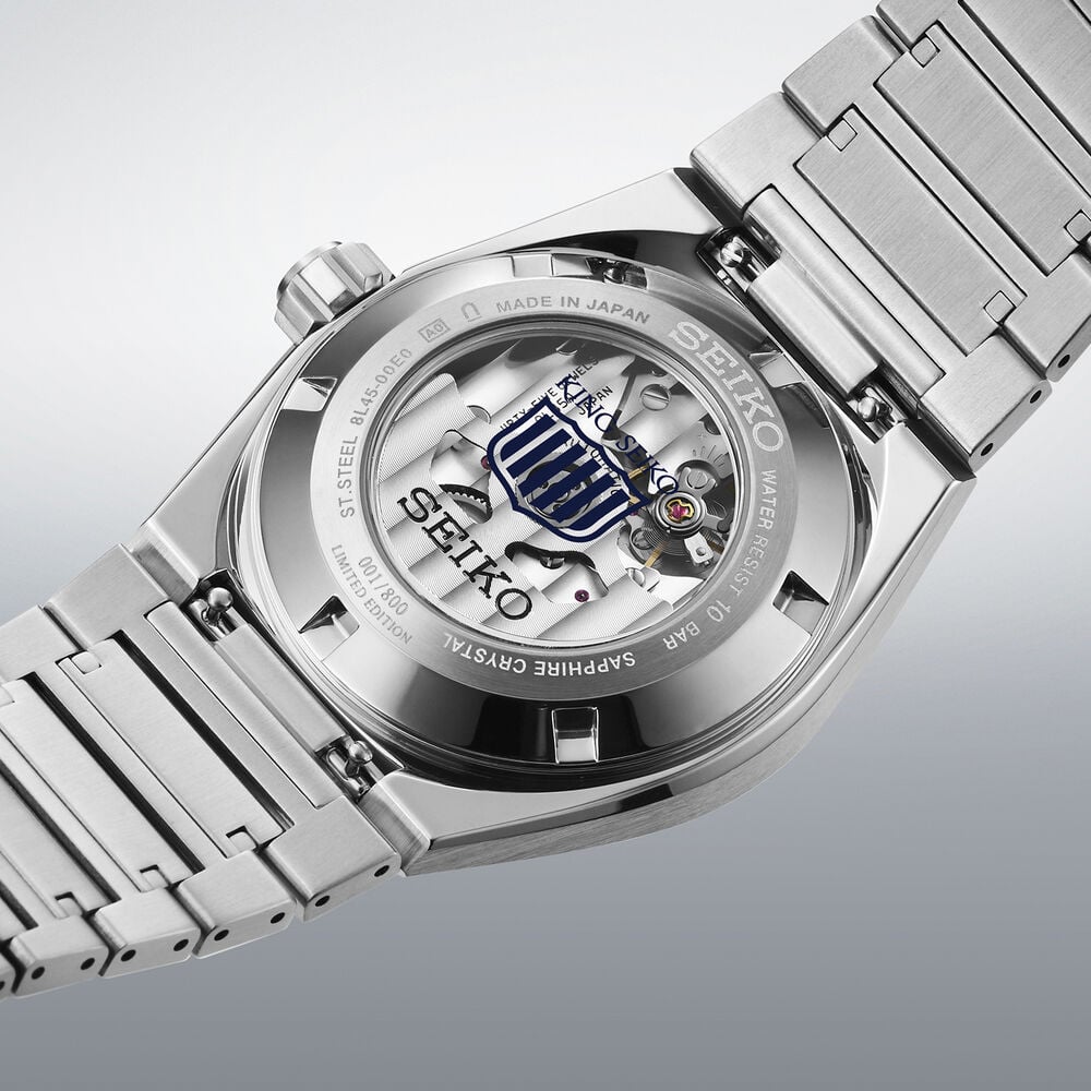 Seiko 145th Anniversary King Seiko Vanac Limited Edition White 41mm Dial Steel Bracelet Watch