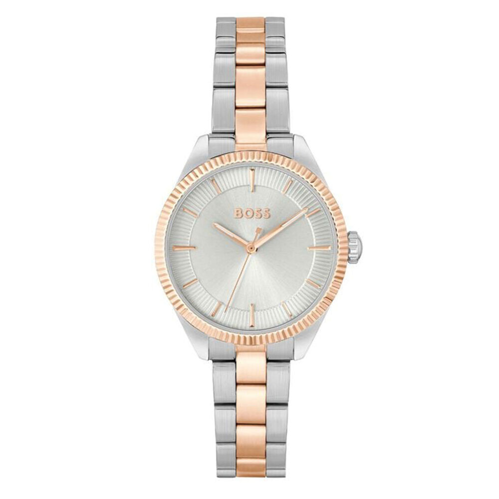 BOSS Sage 32mm Silver 3 Hands Dial Two Tone Bracelet Watch