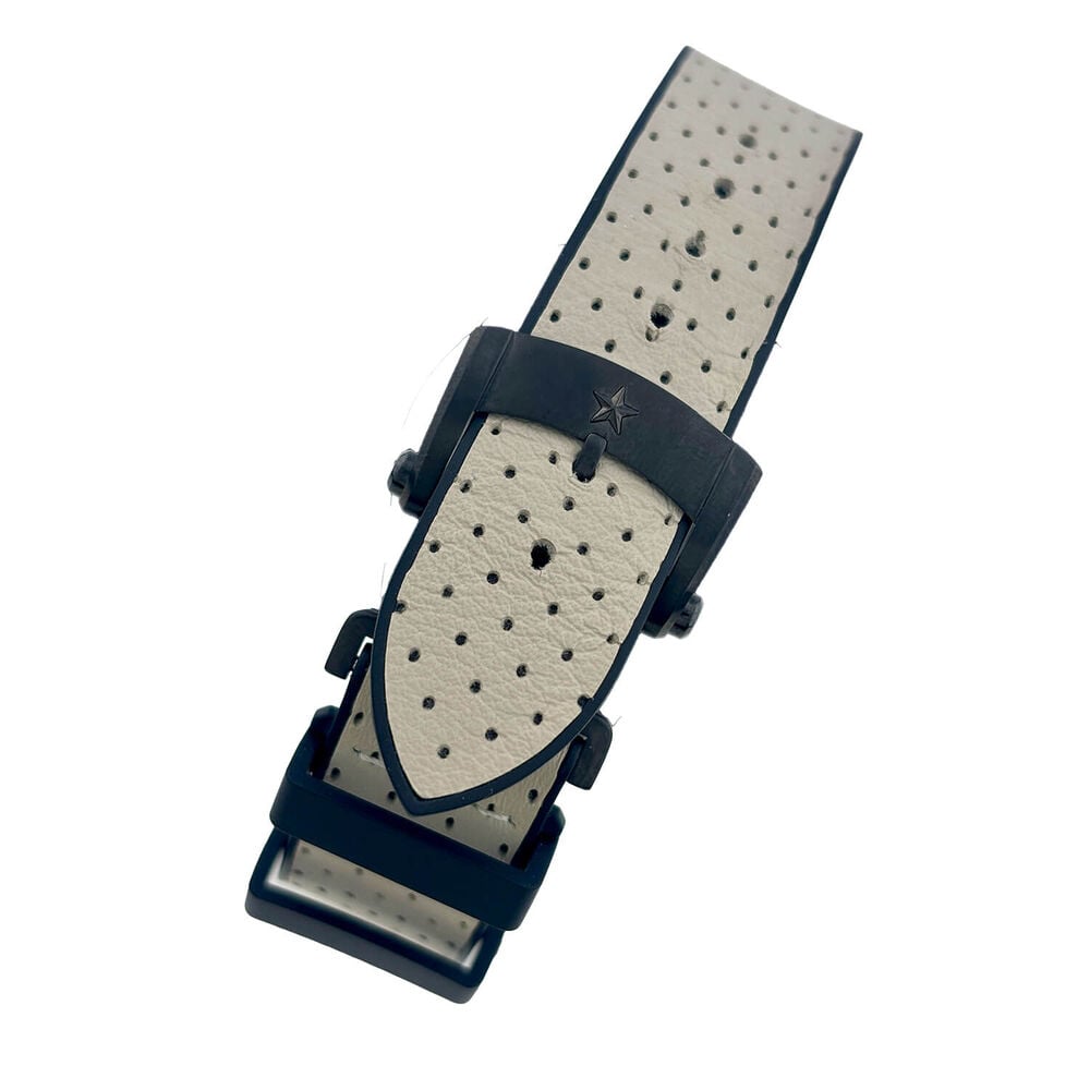 Pre-Owned Zenith El Primero Chronomaster Range Rover 42mm Black Dial Leather Strap Watch image number 2