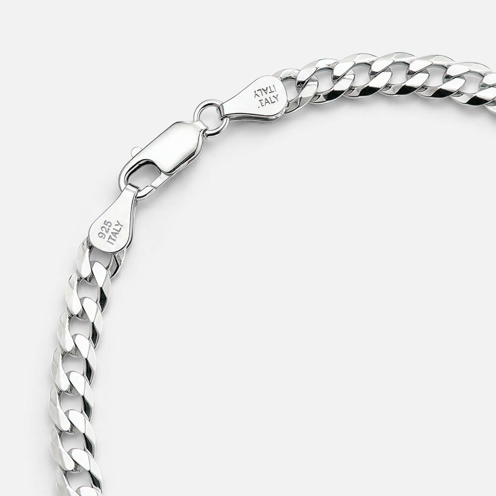 Sterling Silver Flat Curb Bracelet