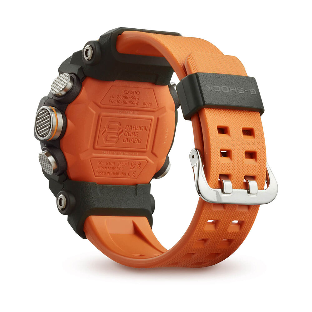 G-SHOCK Master of G Land Mudmaster 55.4mm Dial Orange Resin Strap Watch image number 2
