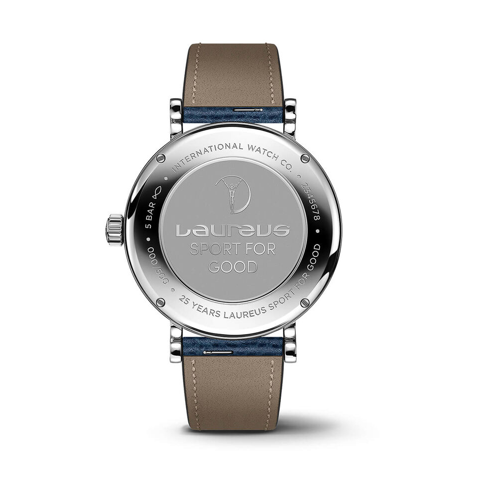 IWC Schaffhausen Portofino Pointer Date Laureus 39mm Dial Leather Strap Watch image number 3