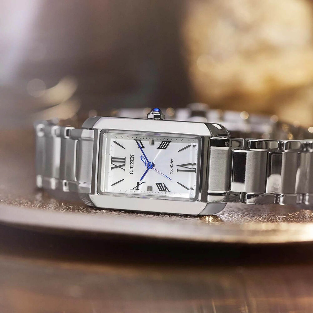 Citizen Bianca 19mm White Dial Stainless Steel Bracelet Watch