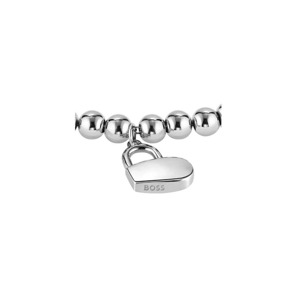 BOSS Ladies Beads Collection Stainless Steel Bracelet