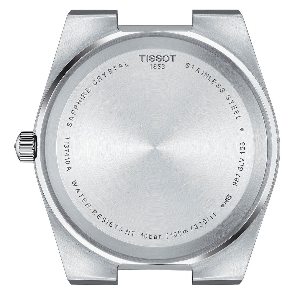 Tissot PRX Quartz 40mm Blue Dial Black Rubber Strap Watch