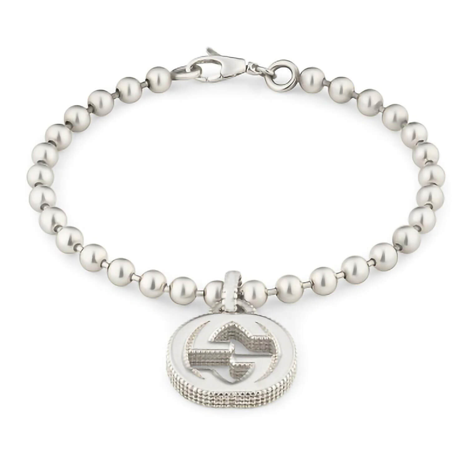 Gucci sterling silver charm bracelet outlet