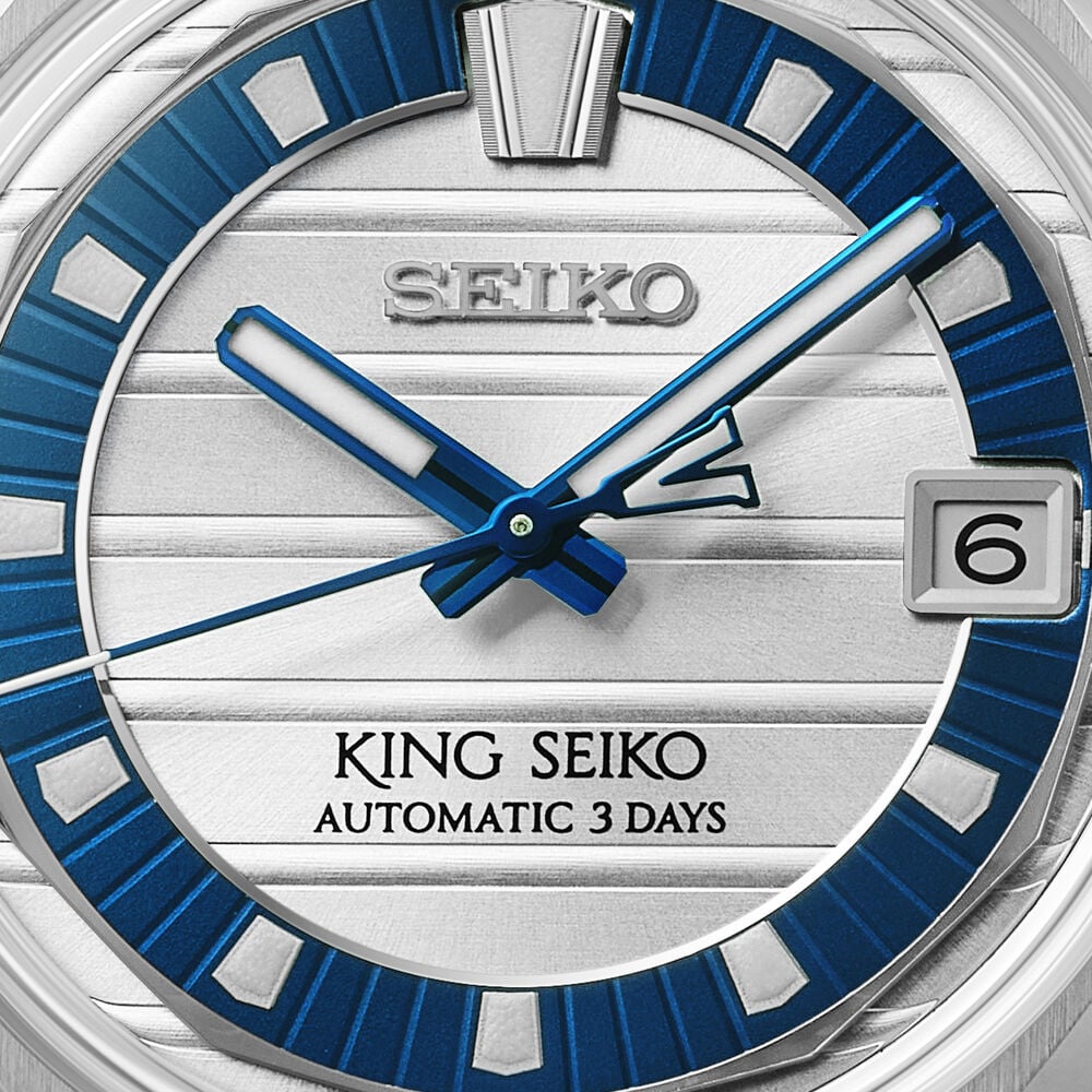Seiko 145th Anniversary King Seiko Vanac Limited Edition White 41mm Dial Steel Bracelet Watch