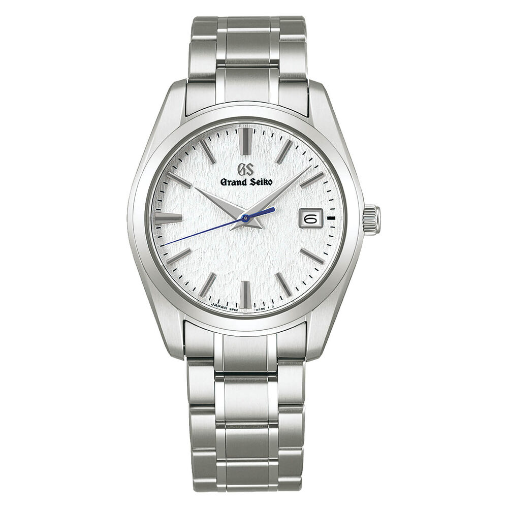 Grand Seiko Snowflake Quartz 37mm White Dial Bracelet Watch