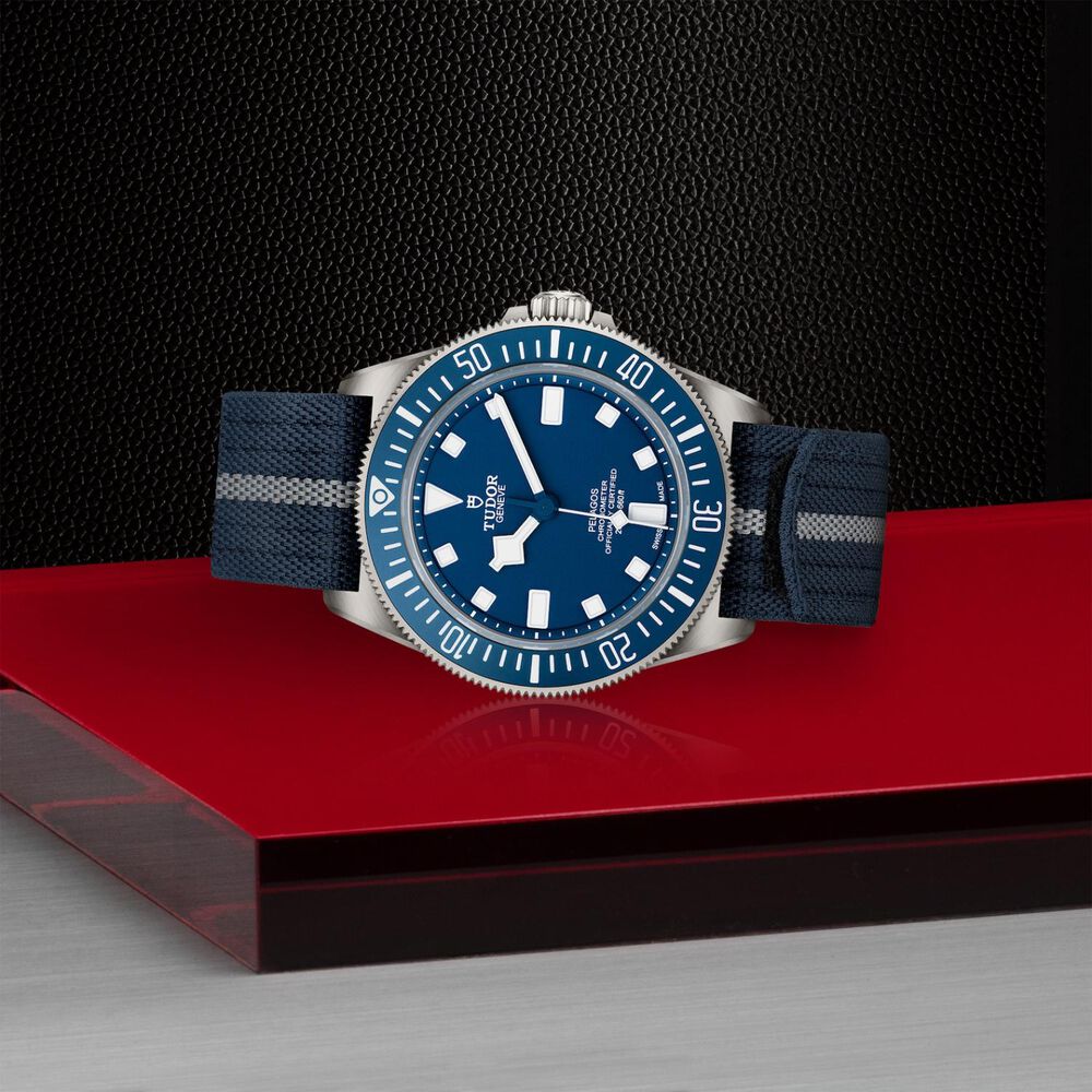 TUDOR Pelagos FXD 42mm Navy Blue Dial Fabric & Rubber Strap Watch (2025) image number 3