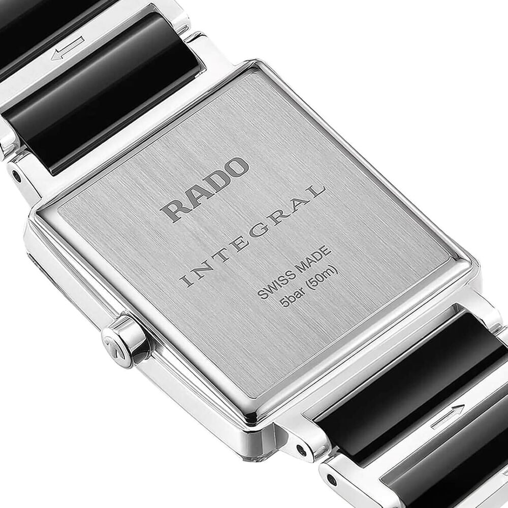 Rado Integral Diamonds 23mm Black Dial Diamond Dots Steel & Ceramic Bracelet Watch image number 3