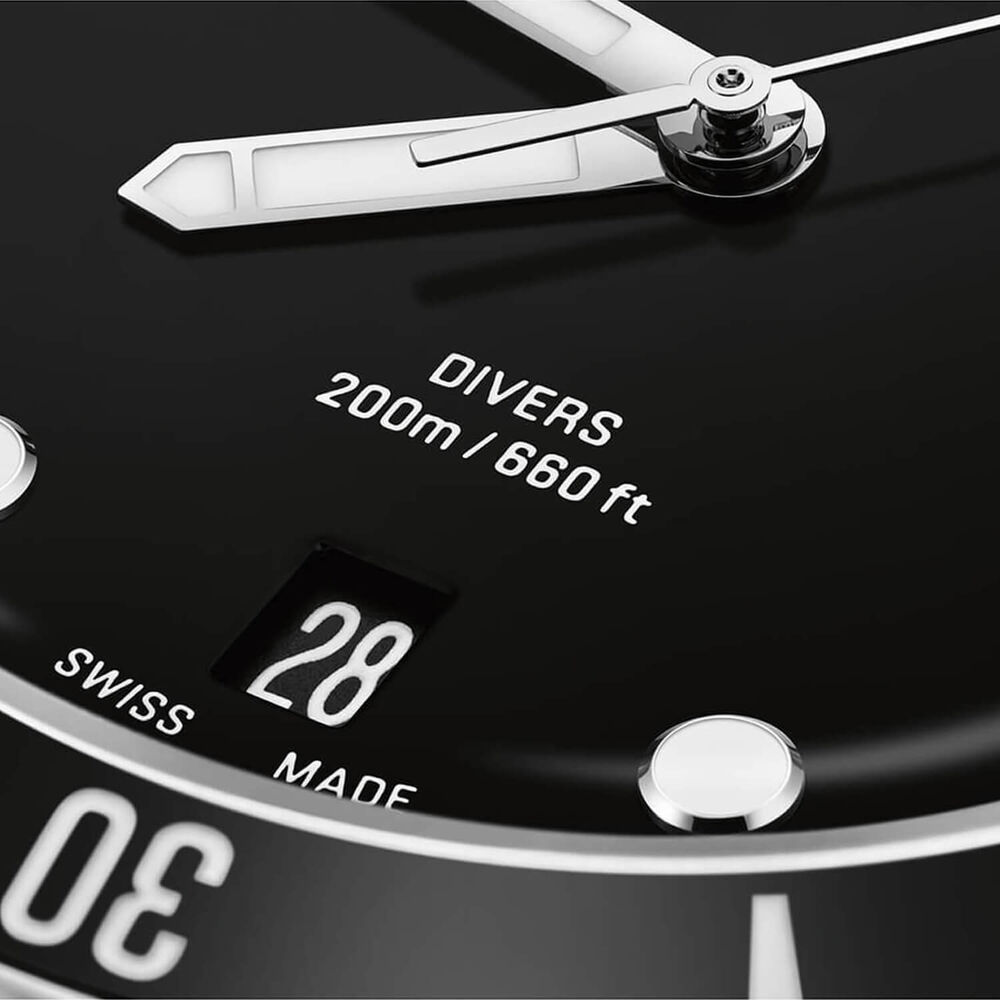 Oris Divers Date 39mm Black Dial Stainless Steel Bracelet & Black Rubber Strap Watch image number 10