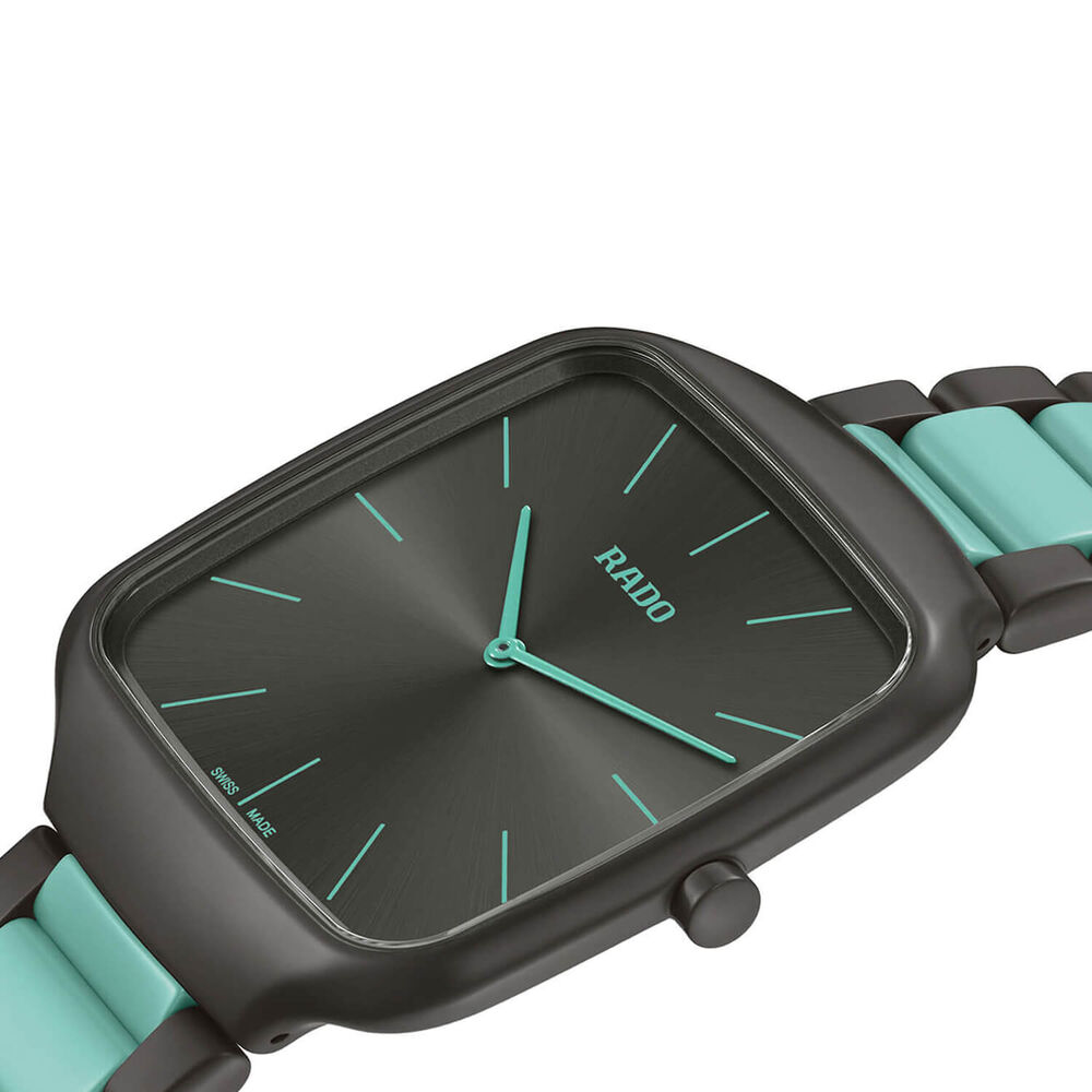 Rado True Square Thinline Les Couleurs™ Le Corbusier 37mm Black Dial Bracelet Watch image number 1