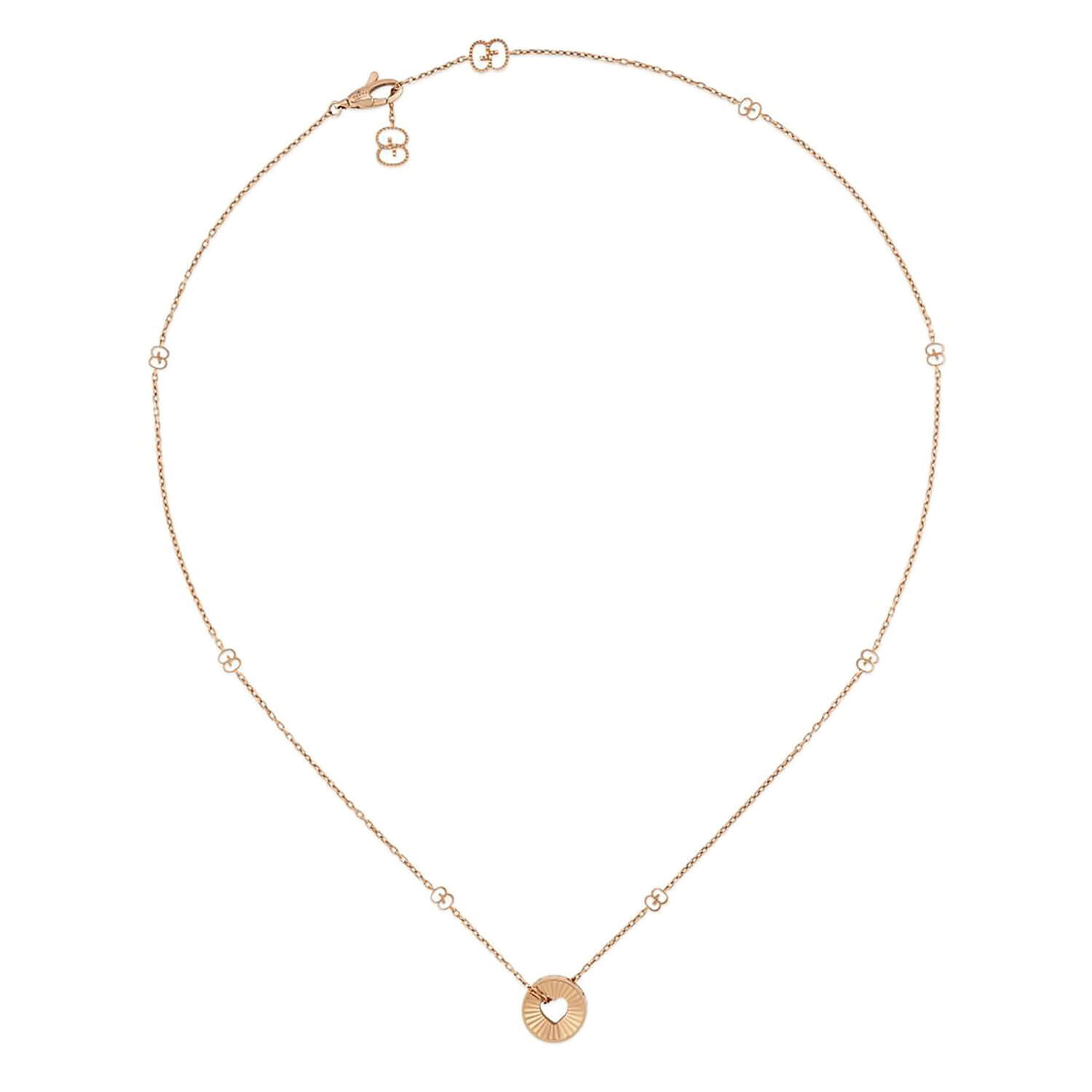 Gucci Icon Rose Gold Star Necklace