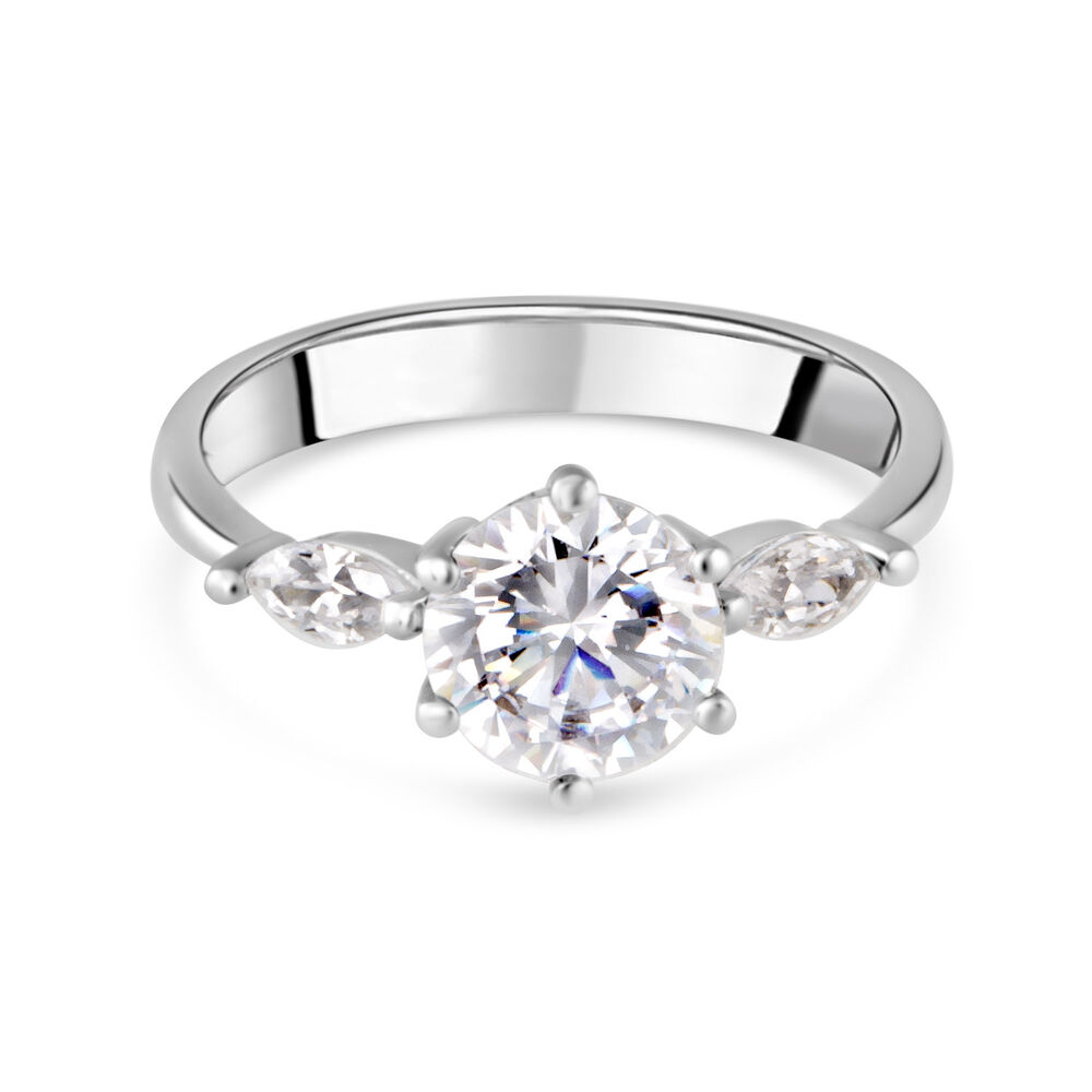 9ct White Gold Dress Ring image number 7