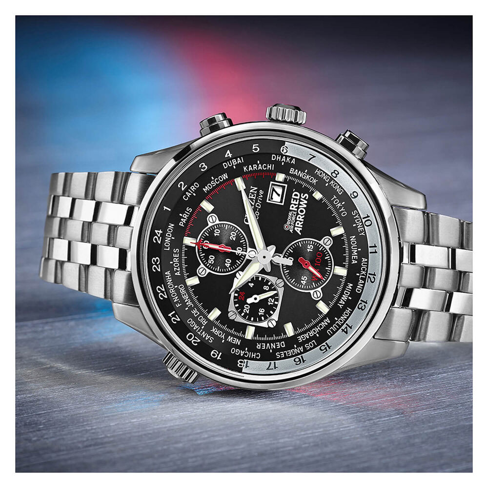 Citizen Eco-Drive Red Arrows Edition Black Dial Bracelet Watch
