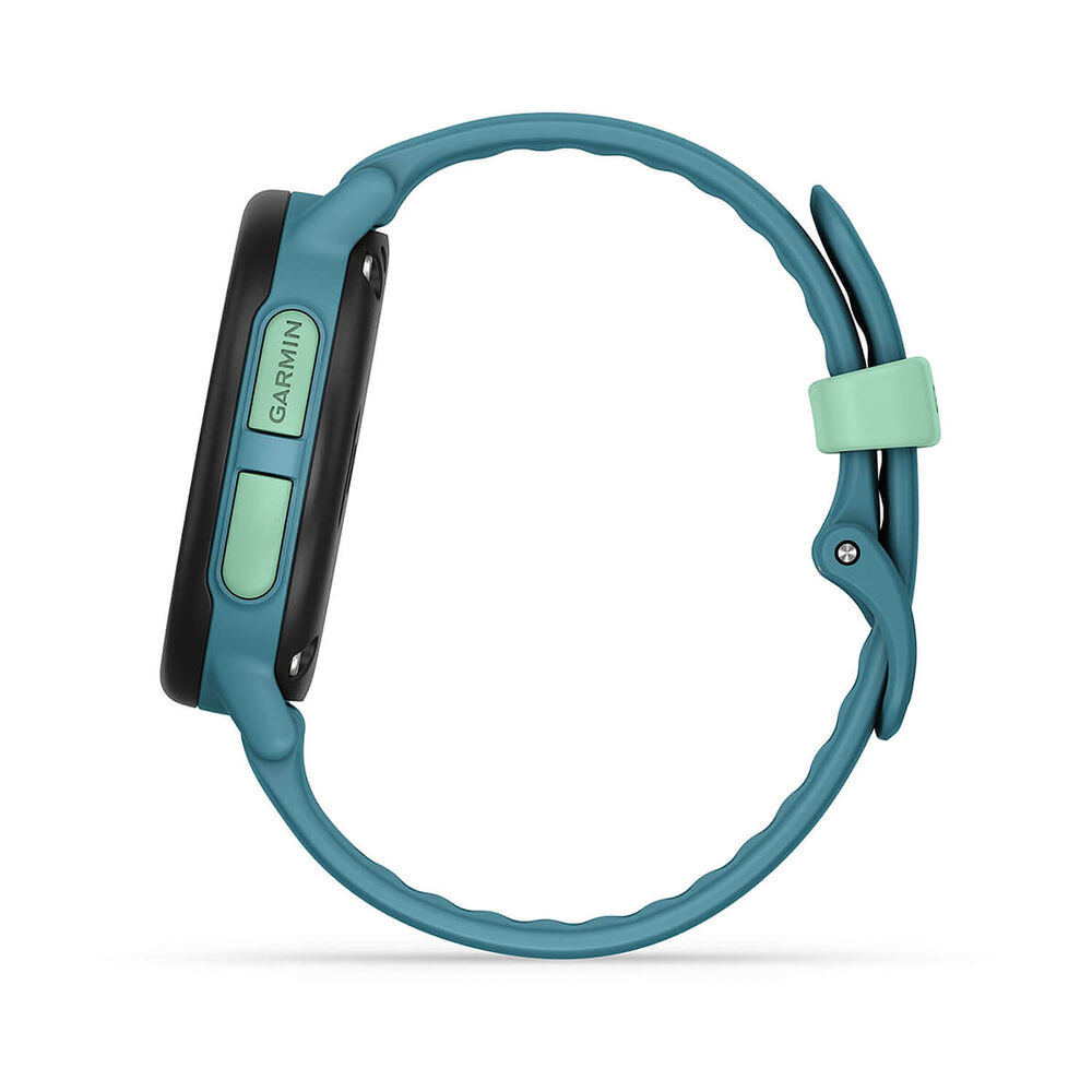 Garmin Bounce 2 43mm AMOLED Turquoise Silicone Strap Watch image number 4