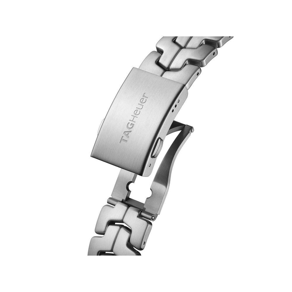 TAG Heuer Formula 1 Chronograph x Senna 43mm Black Dial Steel Bracelet Watch image number 5