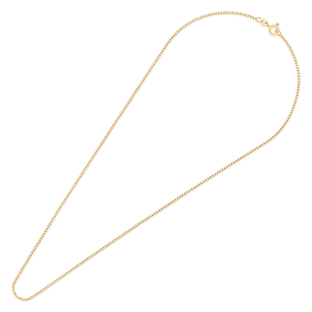 9ct Yellow Gold Venetian Box 18' Chain Necklace image number 2