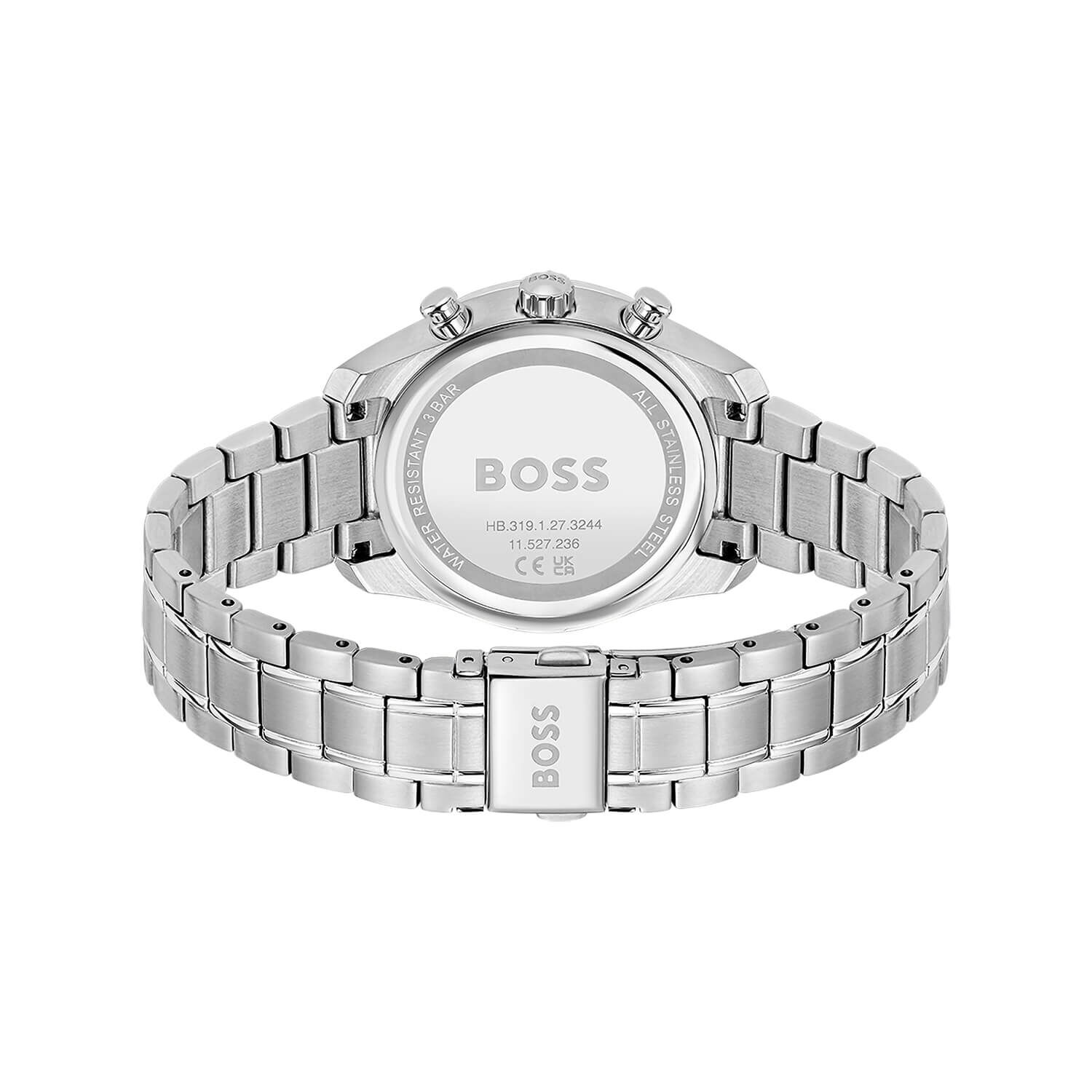 BOSS Grand Tour 38mm Blue Dial Steel Bracelet Watch